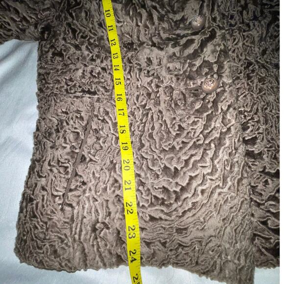 Genuine Andre Exclusive Furs Persian Lamb Coat w/ Blond Mink Collar - Size M/L - Picture 14 of 15
